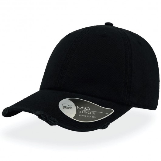 Dad Hat Destroyed black